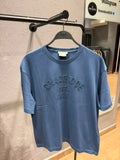ZARA Cambridge Embroidered T-Shirt – Washed Blue