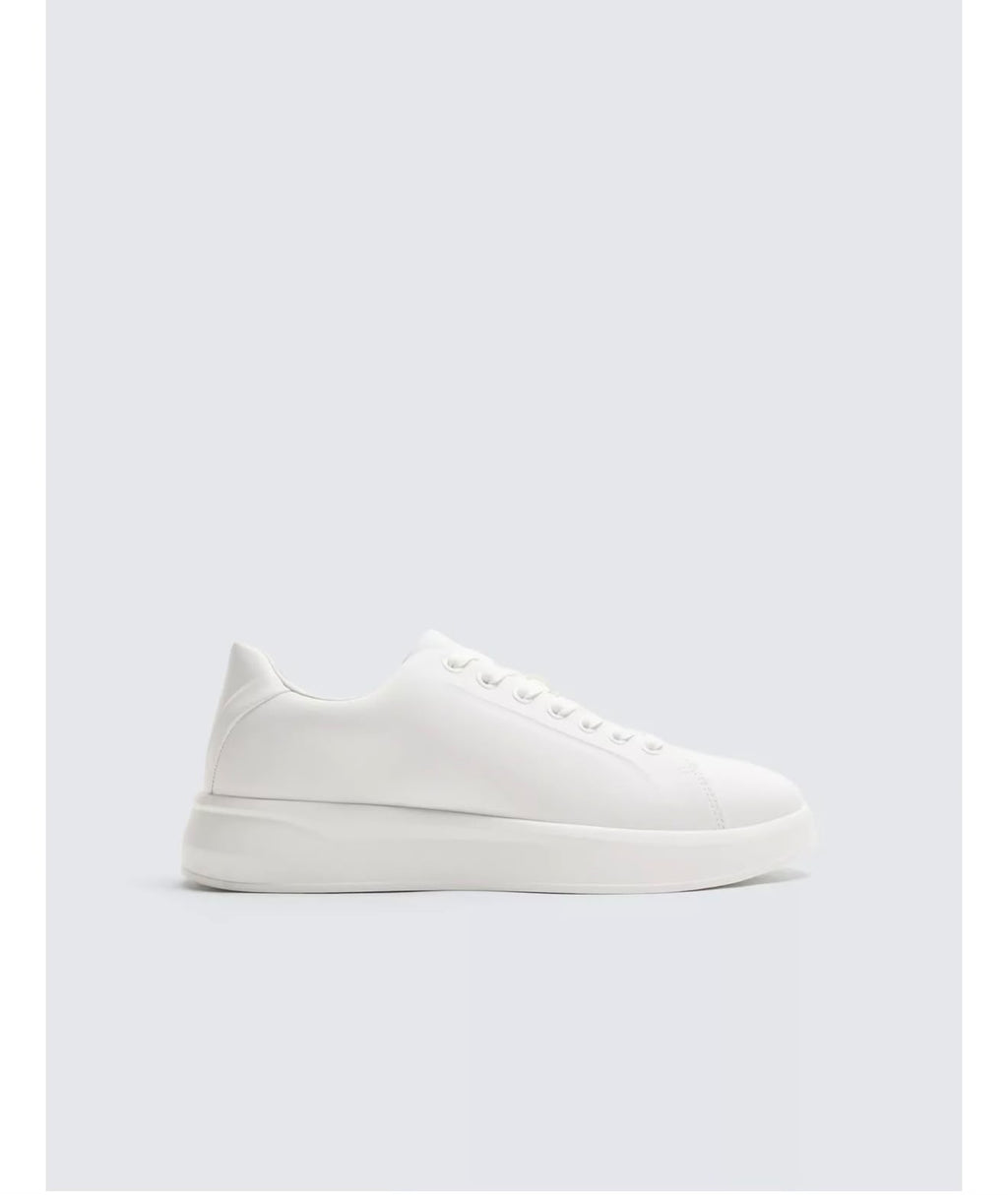Clean Court Sneakers – Triple White ZARA
