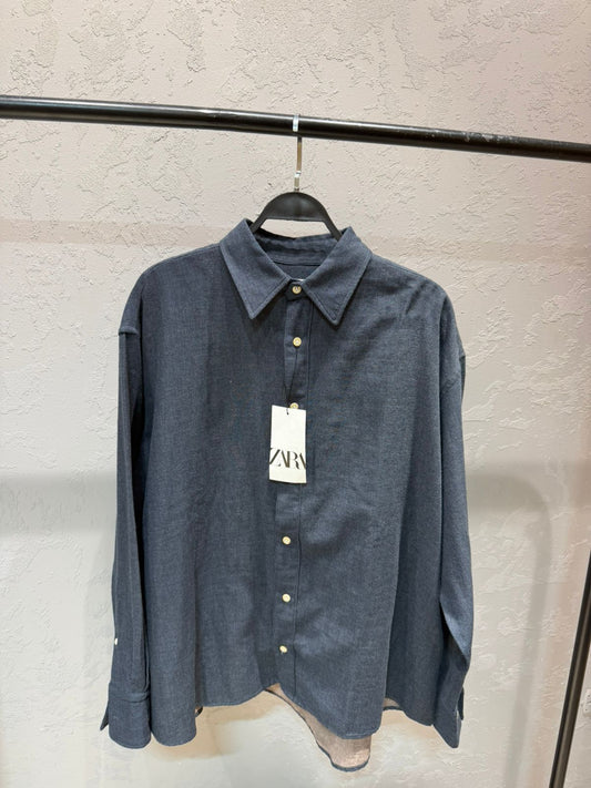 ZARA Oxford Shirt – Navy
