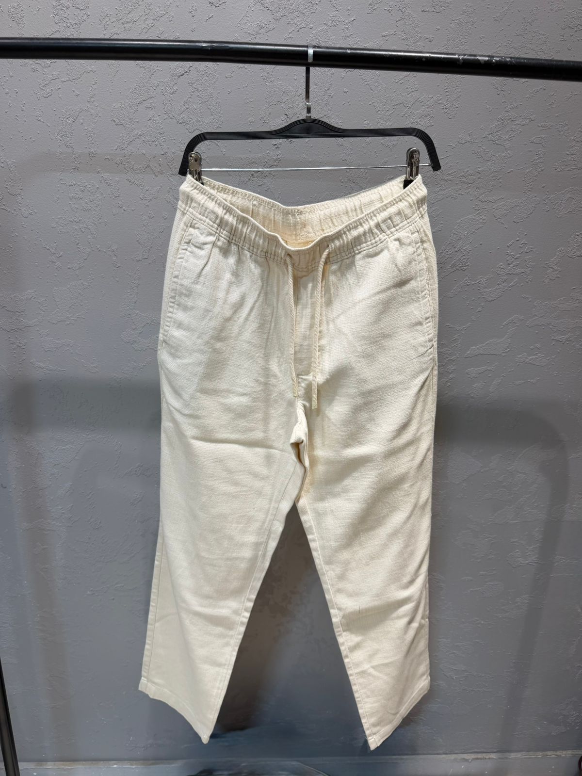 ZARA Cotton Linen Trousers – Creamy Beige