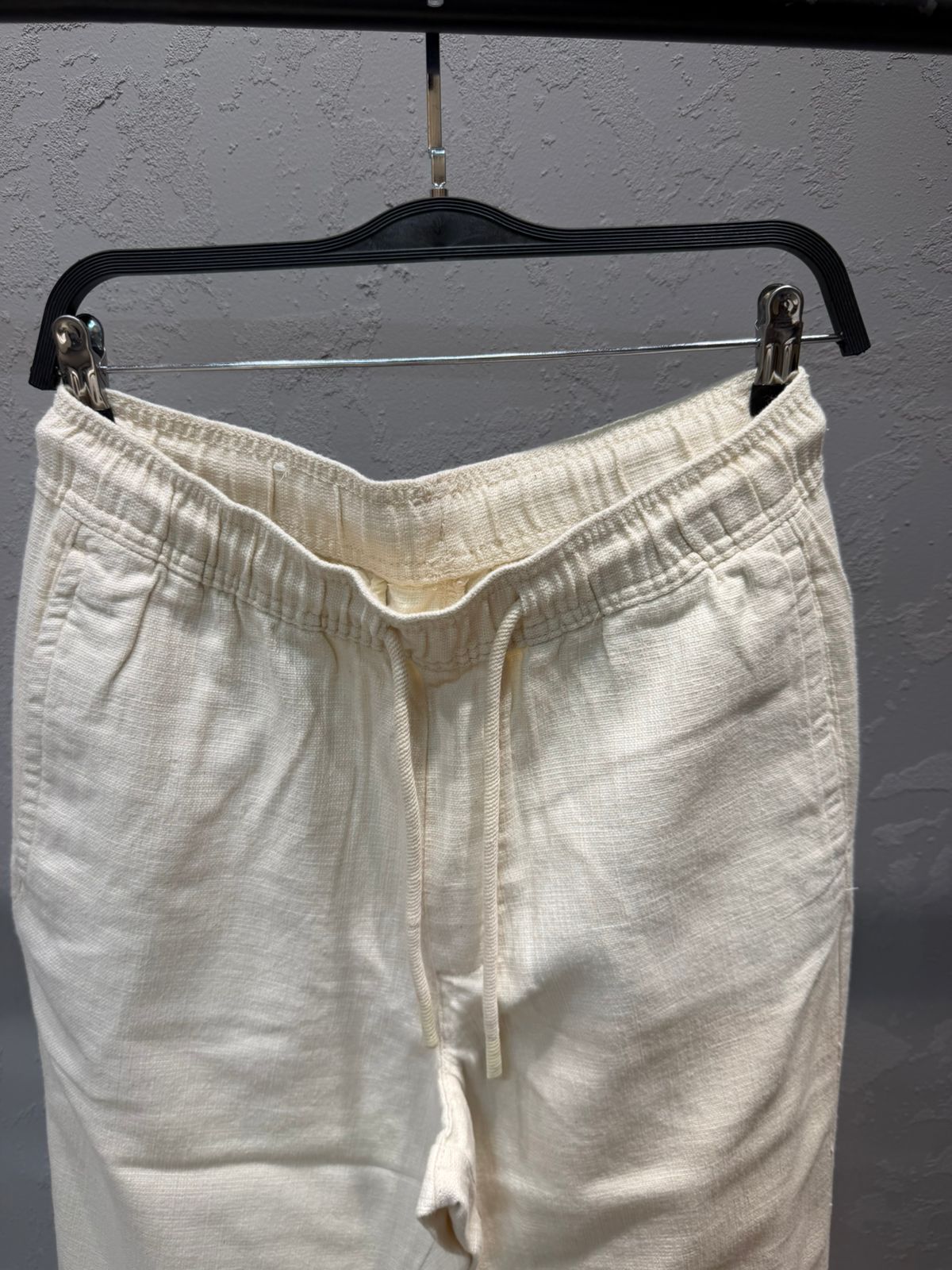ZARA Cotton Linen Trousers – Creamy Beige