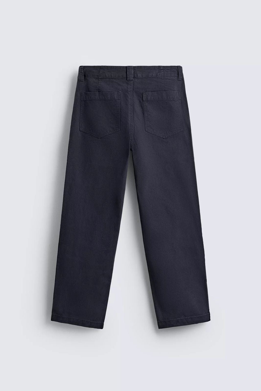 WASHED STRAIGHT-LEG TROUSERS