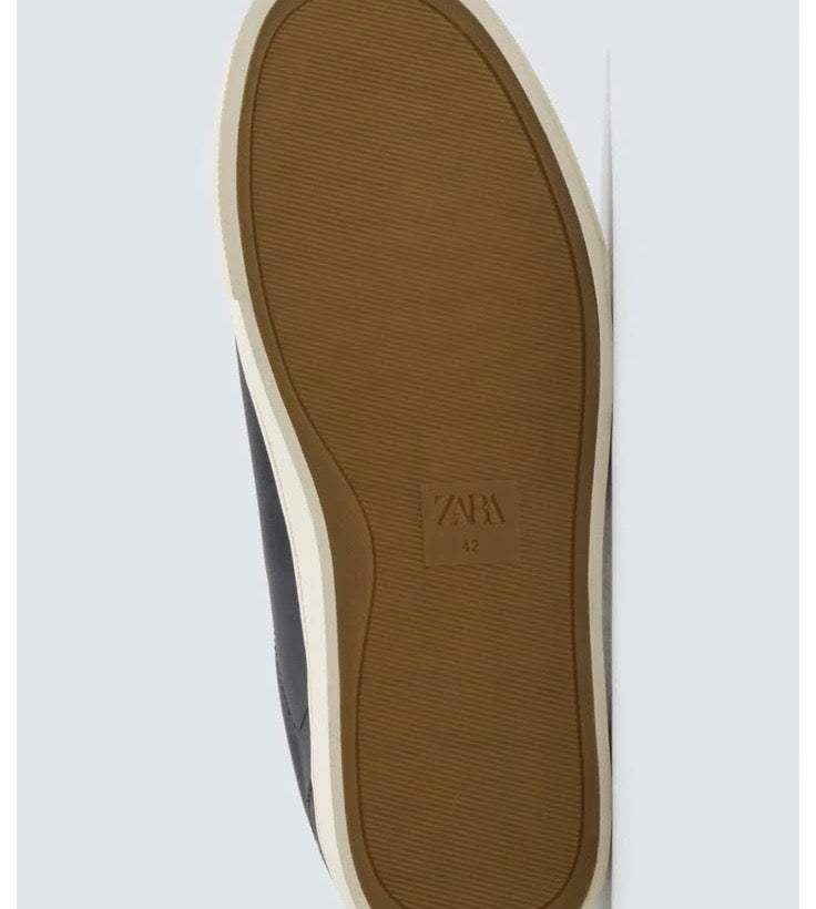 ZARA Clean Court Sneakers – Black