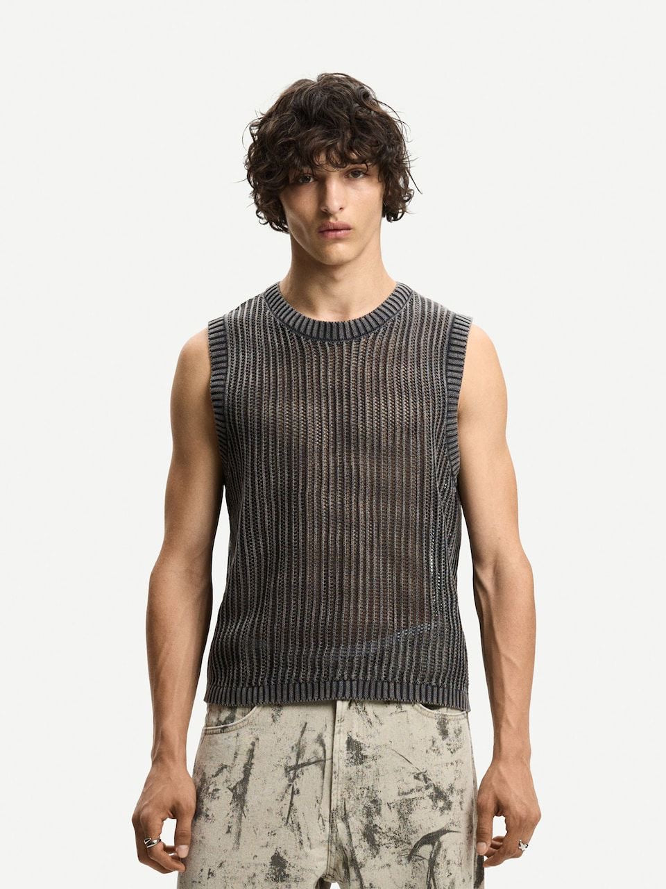 BERSHKA kintted Tank Top